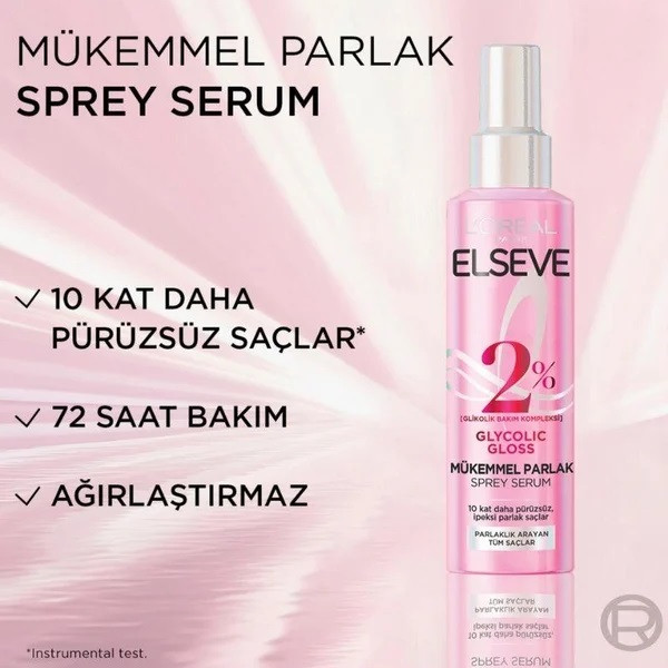 اسپری مو لورآل مدل GLYCOLIC GLOSS مناسب برای انواع مو حجم 150 میلیلیتر