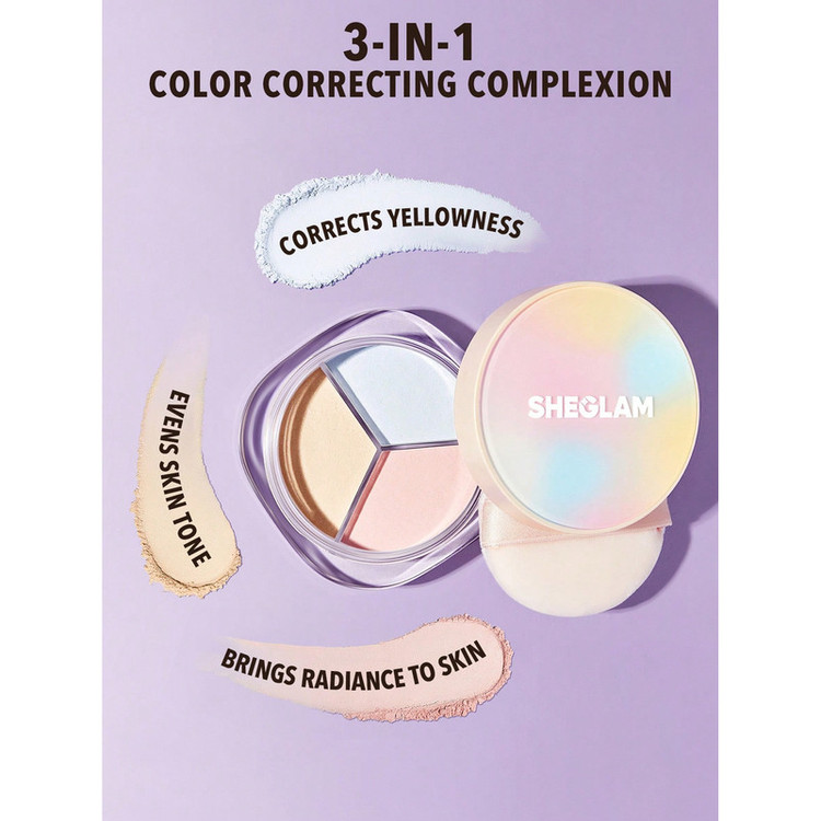 پودر تثبیت کننده آرایش شیگلم مدل Radiance Ring 3in1 شماره 01 حجم 8 میلی لیتر
