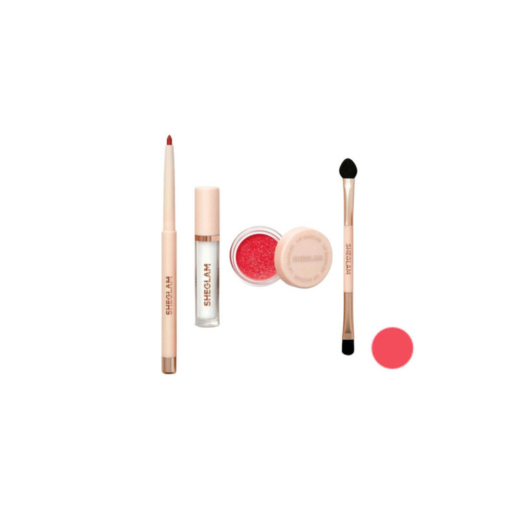 مجموعه آرایش لب شیگلم مدل Glitter Kit Red Carpet شماره 02 مجموعه 4 عددی
