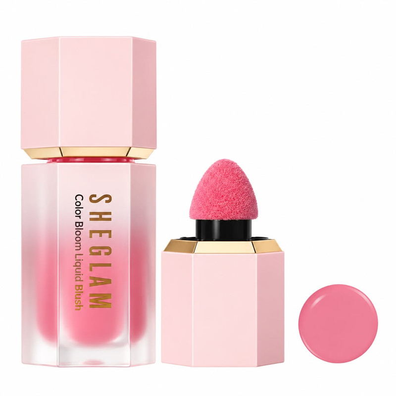 رژ گونه مایع شیگلم مدل NEW LV CK شماره 10  رنگ صورتی ملایم