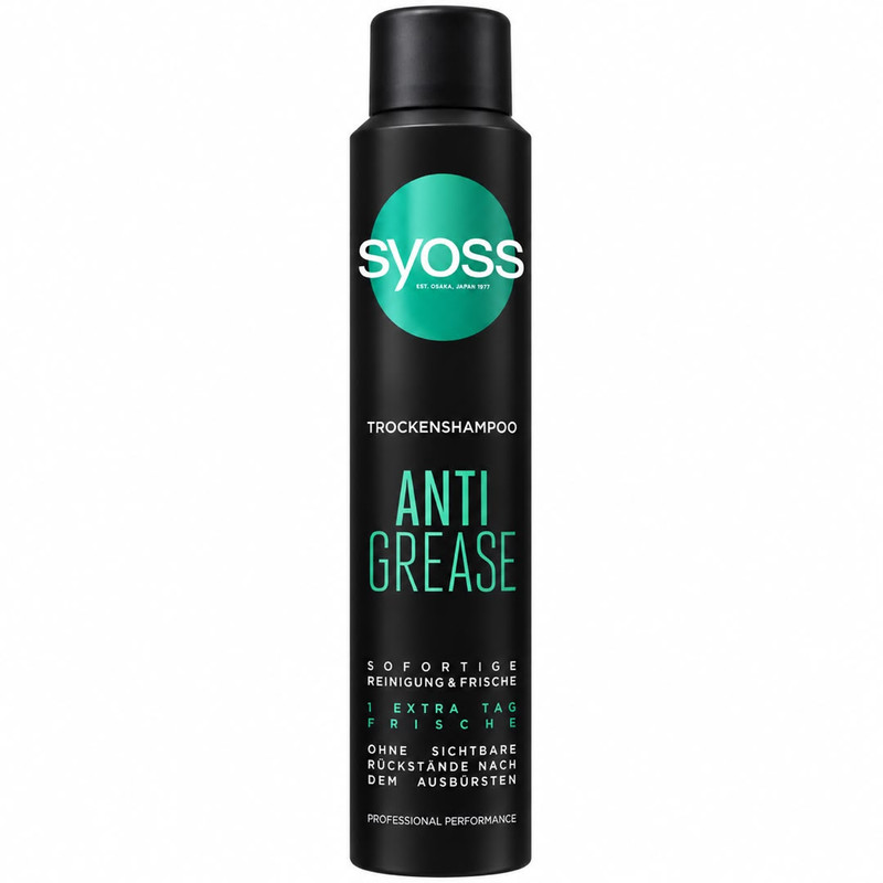 اسپری شامپو خشک سایوس مدل Grease سازگار با موی خشک حجم 200 میلی لیتر