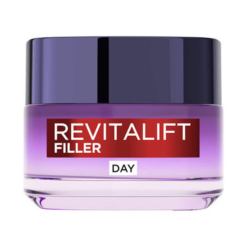 کرم روز ضد چروک  لورآل مدل Revitalift Filler Hyaluron مناسب برای انواع پوست حجم 50 میلی لیتر