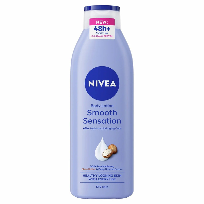 لوسیون مرطوب کننده بدن نیوآ مدل Smooth Sensation  مناسب برای پوست خشک و حساس حجم 400 میلی لیتر
