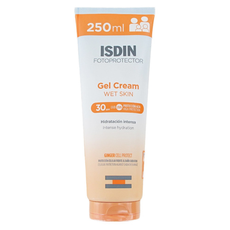 ژل ضد آفتاب بی رنگ ایزدین SPF 30 مدل Fotoprotector Wet محافظ در برابر UVA و UVB مناسب برای انواع پوست حجم 250 میلی لیتر
