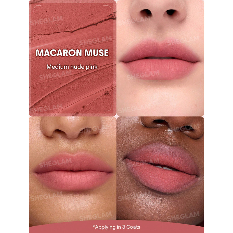 بالم لب کاسهای شیگلم مدل Macaron Muse مناسب لبهای خشک، حساس و ترکخورده شماره ۰17