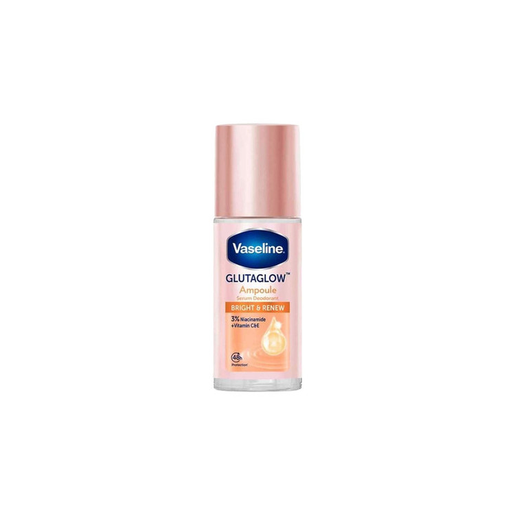 رول دئودورانت زنانه وازلین مدل Gluta Glow Bright & Renew مناسب برای انواع پوست حجم 45 میلی لیتر